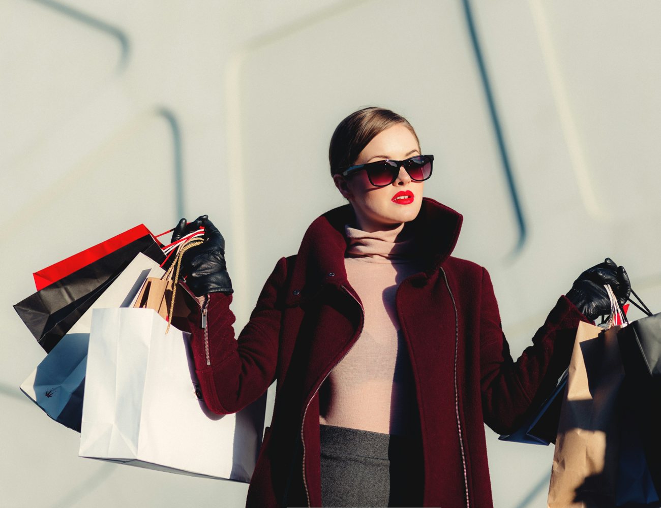 Luxury fashion shopping editorial